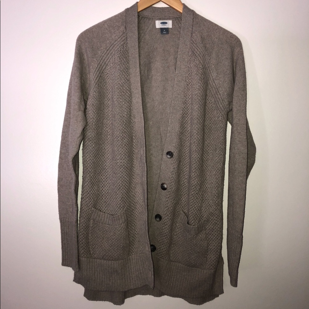 Taupe Knit Cardigan